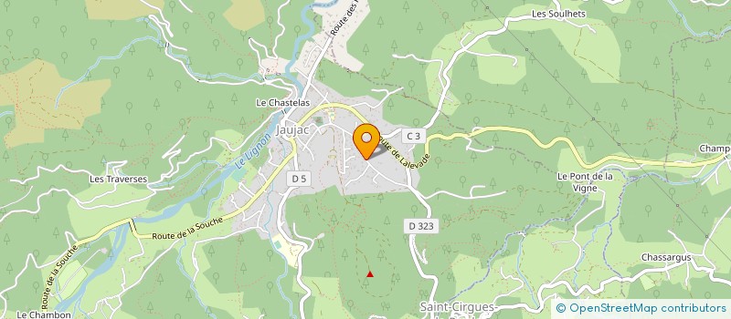 localisation de l'entreprise MADAME NADINE REBOURGEON  JAUJAC