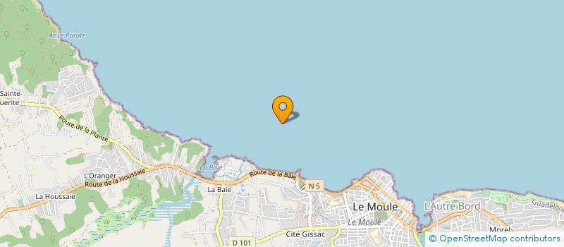 localisation de l'entreprise MADAME NADINE REGILIEN  LE MOULE