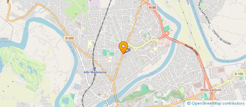 localisation de l'entreprise MADAME NADINE RIGAUD à ALBI