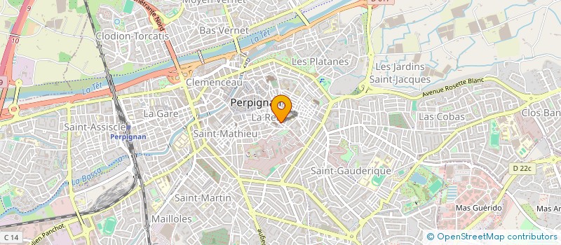 localisation de l'entreprise MADAME NADINE ROBREAU à PERPIGNAN