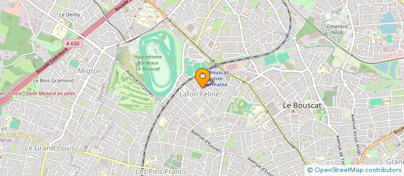 localisation de l'entreprise MADAME NADINE RODDE  LE BOUSCAT