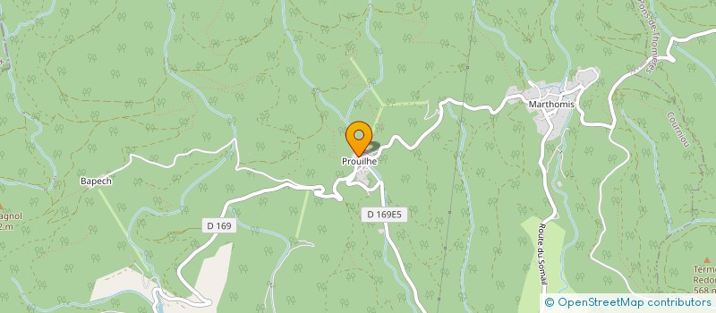 localisation de l'entreprise MADAME NADINE RODRIGUEZ  SAINT-PONS-DE-THOMIERES