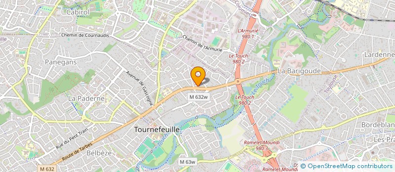 localisation de l'entreprise MADAME NADINE ROMANO  TOURNEFEUILLE