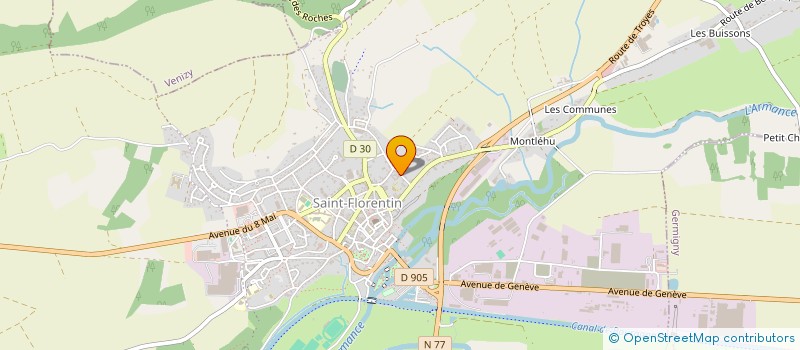 localisation de l'entreprise MADAME NADINE ROSIOD  SAINT-FLORENTIN