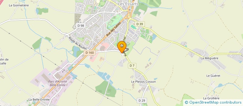 localisation de l'entreprise MADAME NADINE ROULET à ESSARTS-EN-BOCAGE