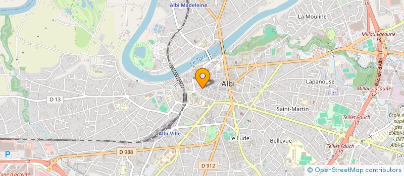 localisation de l'entreprise MADAME NADINE ROUQUET  ALBI