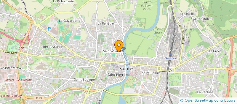 localisation de l'entreprise MADAME NADINE ROUSSEAU  SAINTES