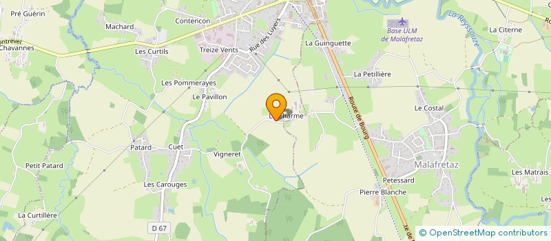 localisation de l'entreprise MADAME NADINE ROUX à MONTREVEL-EN-BRESSE
