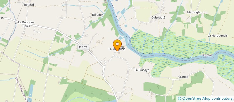 localisation de l'entreprise MADAME NADINE ROUX à GUENROUET
