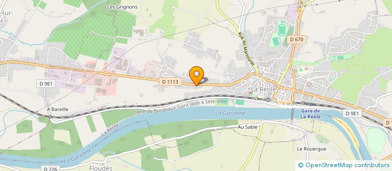 localisation de l'entreprise MADAME NADINE ROYER  LA REOLE