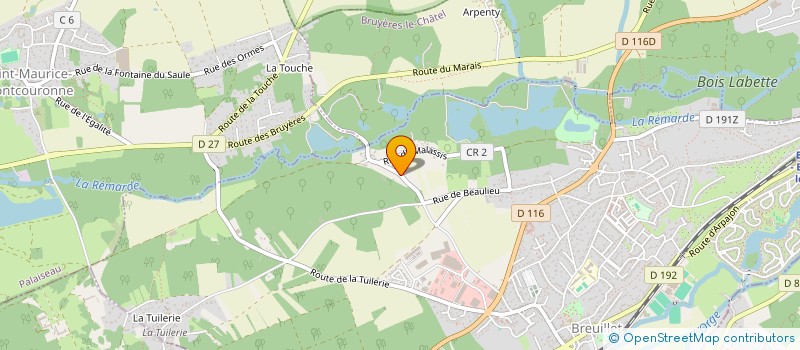 localisation de l'entreprise MADAME NADINE SABATIER à BREUILLET