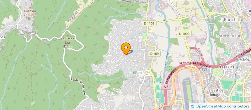 localisation de l'entreprise MADAME NADINE SAUGEOT  MANDELIEU LA NAPOULE