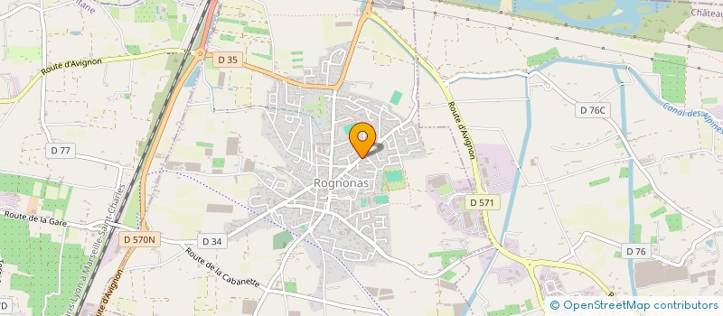 localisation de l'entreprise MADAME NADINE SAUVAGE  ROGNONAS