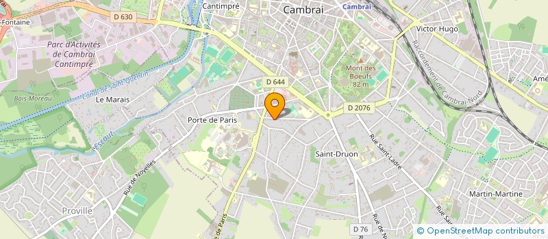 localisation de l'entreprise MADAME NADINE SAUVAGE  CAMBRAI