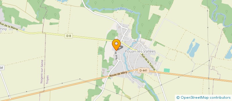 localisation de l'entreprise MADAME NADINE SAUVAGE  POUAN-LES-VALLEES