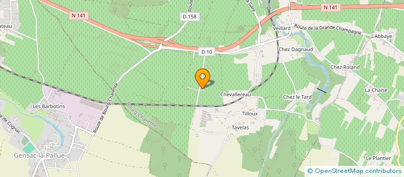 localisation de l'entreprise MADAME NADINE SAUVION  NERCILLAC