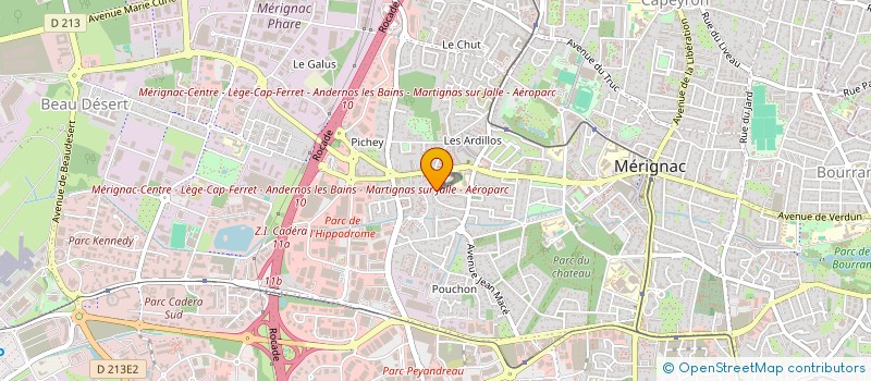 localisation de l'entreprise MADAME NADINE SCHIELL  MERIGNAC