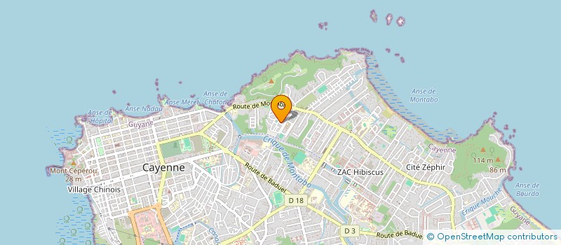 localisation de l'entreprise MADAME NADINE SEBASTIEN  CAYENNE