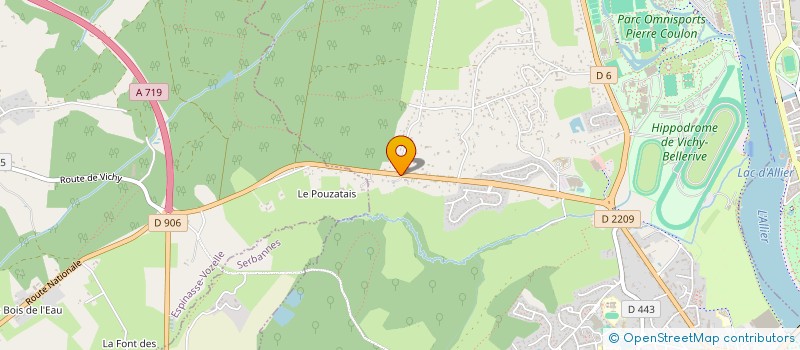 localisation de l'entreprise MADAME NADINE SEGRETIN à BELLERIVE-SUR-ALLIER