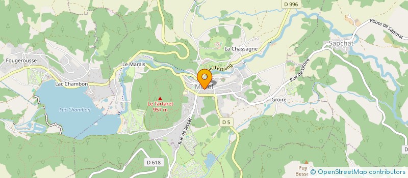 localisation de l'entreprise MADAME NADINE SEPCHAT  SAINT-VICTOR-LA-RIVIERE