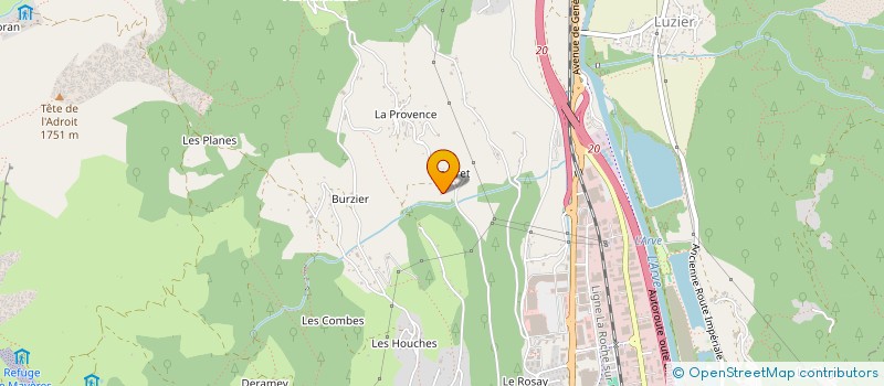 localisation de l'entreprise MADAME NADINE SERMET MAGDELAIN  SALLANCHES