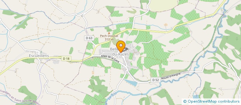 localisation de l'entreprise MADAME NADINE SIMON  BELLEGARDE-DU-RAZES