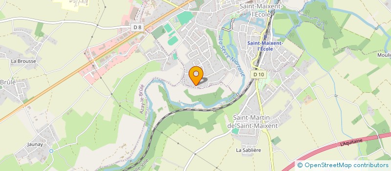 localisation de l'entreprise MADAME NADINE SOKOLIK  ST MAIXENT L ECOLE