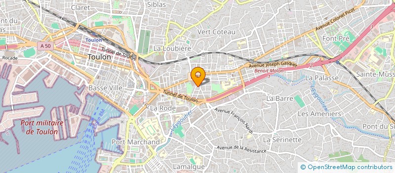 localisation de l'entreprise MADAME NADINE SORANO  TOULON