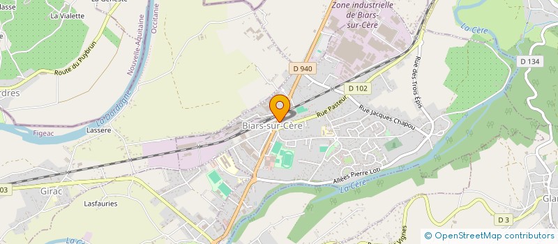 localisation de l'entreprise MADAME NADINE SOURZAT à BIARS-SUR-CERE