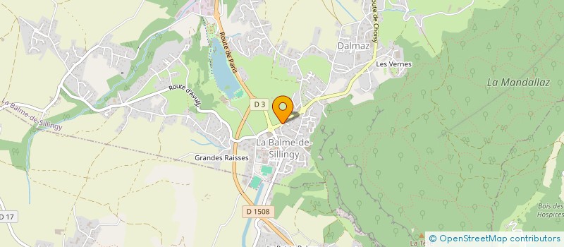 localisation de l'entreprise MADAME NADINE SYLVIE BORNET  LA BALME-DE-SILLINGY