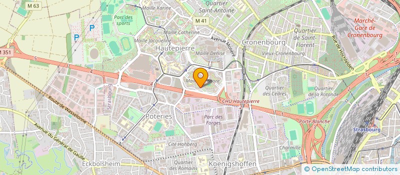 localisation de l'entreprise MADAME NADINE SZASZCZAK à STRASBOURG