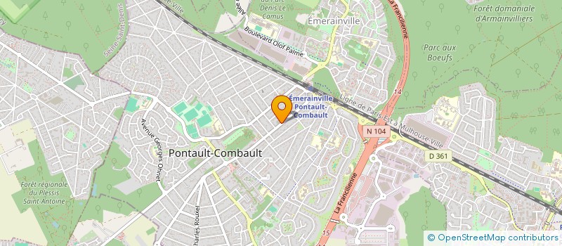 localisation de l'entreprise MADAME NADINE SZKODA à PONTAULT-COMBAULT