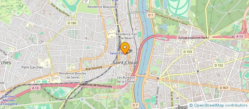 localisation de l'entreprise MADAME NADINE SZYF  SAINT-CLOUD