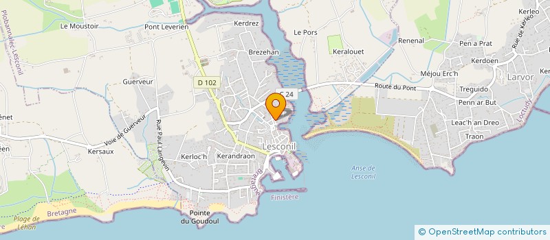 localisation de l'entreprise MADAME NADINE TANTER  PLOBANNALEC-LESCONIL