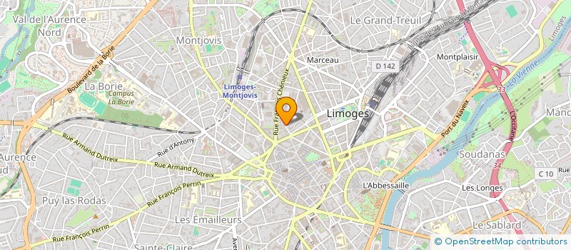localisation de l'entreprise MADAME NADINE TARADE à LIMOGES