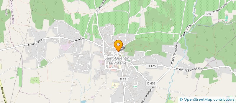 localisation de l'entreprise MADAME NADINE TESTUD à SAINT-QUENTIN-LA-POTERIE