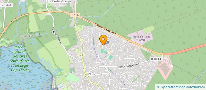 localisation de l'entreprise MADAME NADINE THEILLAUMAS à ARES