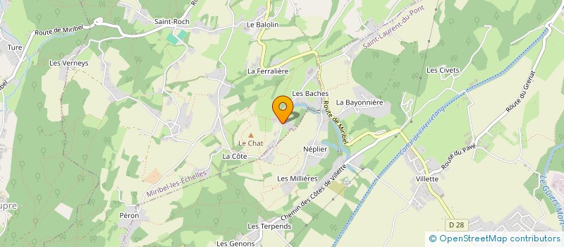 localisation de l'entreprise MADAME NADINE THIAFFEY RENCOREL  MIRIBEL-LES-ECHELLES