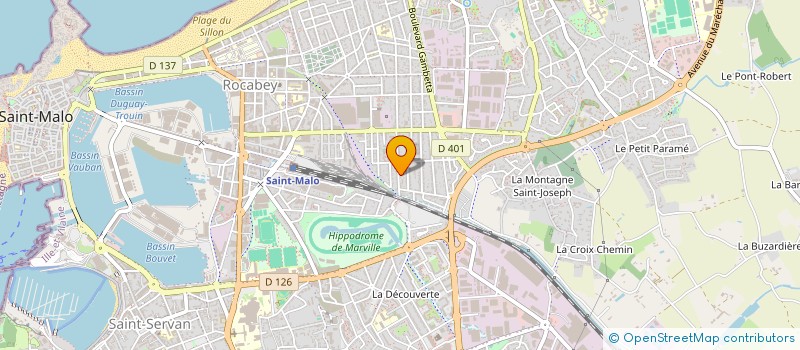 localisation de l'entreprise MADAME NADINE THOMAS  SAINT-MALO