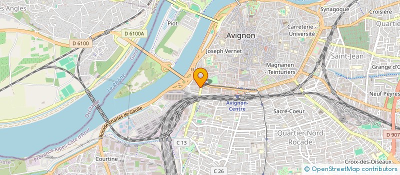 localisation de l'entreprise MADAME NADINE THOMAS  AVIGNON