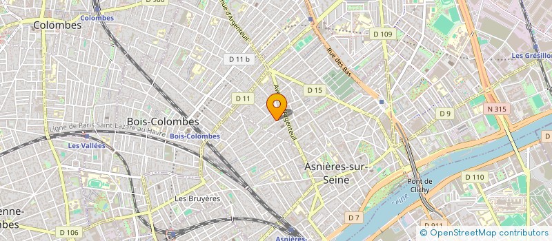 localisation de l'entreprise MADAME NADINE THOMAS  ASNIERES-SUR-SEINE