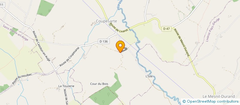 localisation de l'entreprise MADAME NADINE THORETTON  MEZIDON VALLEE D'AUGE