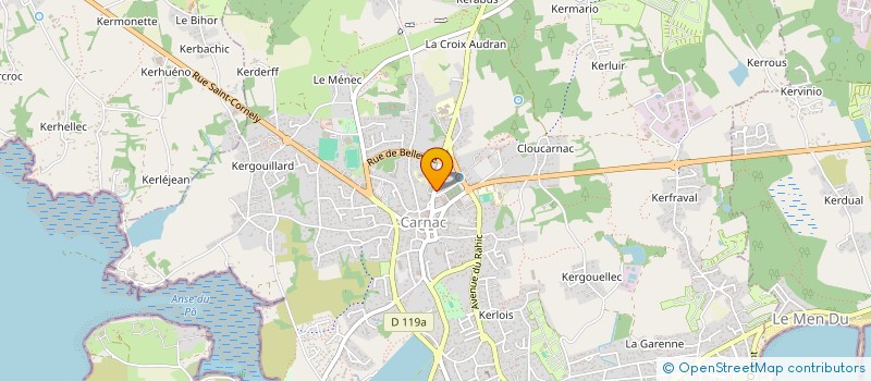 localisation de l'entreprise MADAME NADINE TOULLIOU  CARNAC