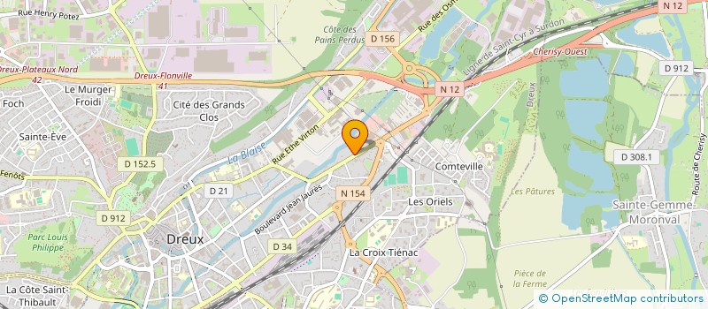 localisation de l'entreprise MADAME NADINE TRIQUET à DREUX