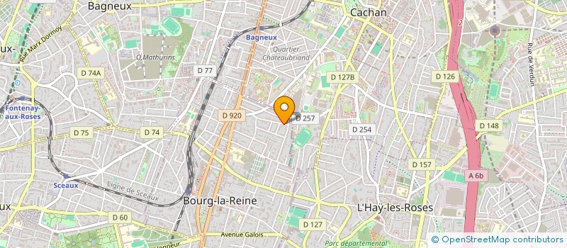 localisation de l'entreprise MADAME NADINE TURECK à BOURG-LA-REINE