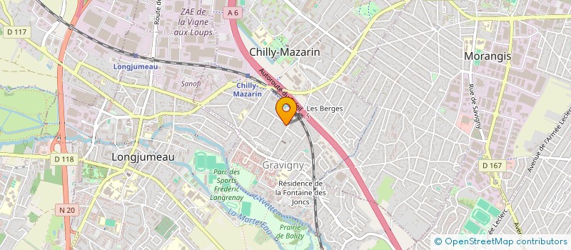 localisation de l'entreprise MADAME NADINE VALENTE  CHILLY-MAZARIN