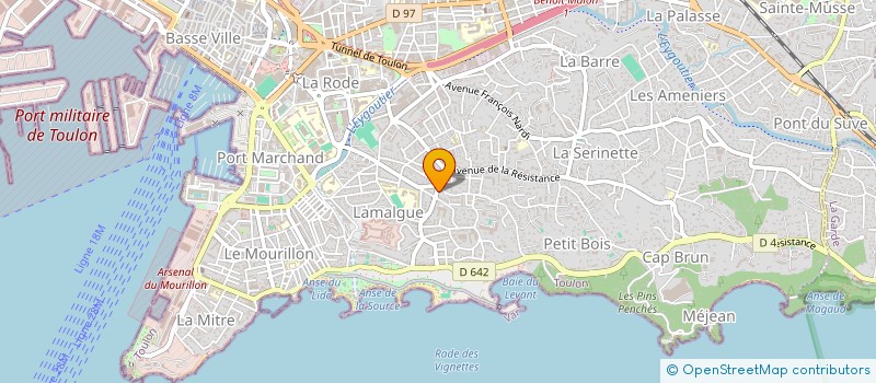 localisation de l'entreprise MADAME NADINE VAN ROSSEM  TOULON