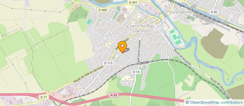 localisation de l'entreprise MADAME NADINE VENET  SAINT-NICOLAS-DE-PORT