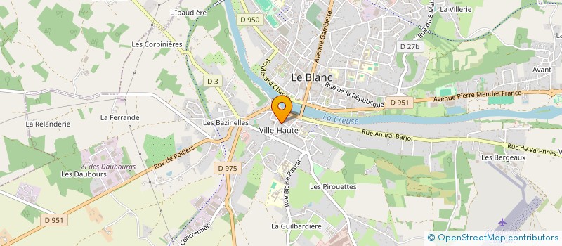 localisation de l'entreprise MADAME NADINE VERHELST à LE BLANC