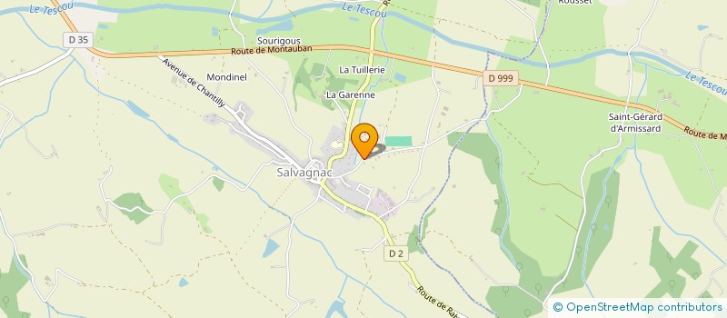 localisation de l'entreprise MADAME NADINE VIALARD à SALVAGNAC